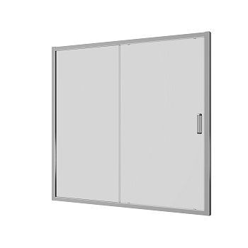 Душевая шторка на ванну Ambassador Bath Screens 16041104 150х140 стекло прозрачное профиль хром глянцевый ориентация универсальная